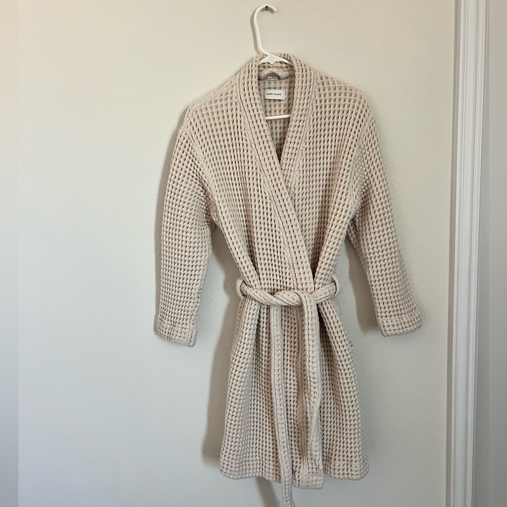 Women’s belted waffle Robe